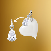 Pingente Adicional com Gota Zircônia – Não acompanha kit completo