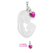 Mamãe e Bebê com Coração de Mãe