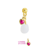 Mini Gota Lapidada com Coração de Mãe