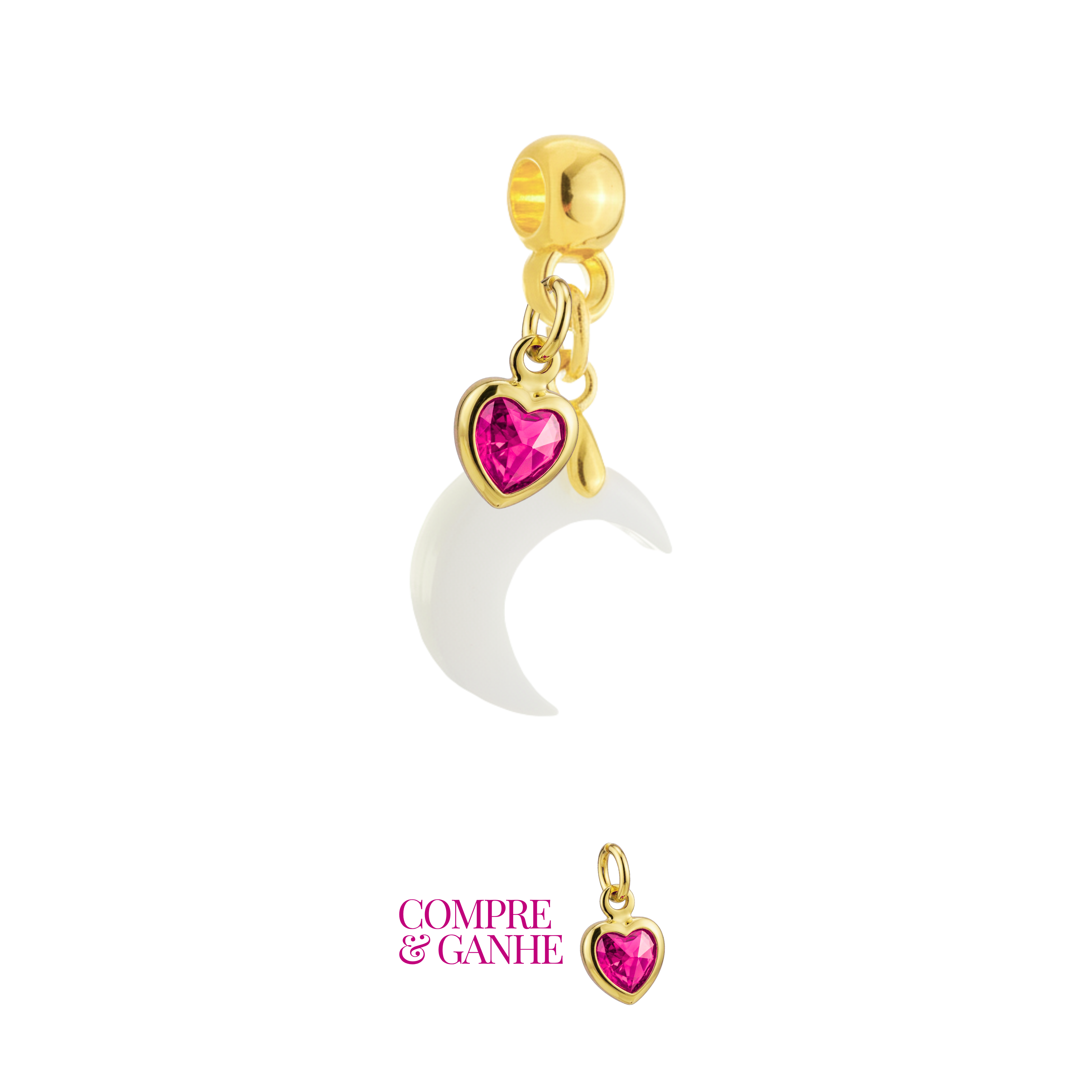 Mini Lua com Coração de Mãe