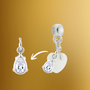 Berloque Adicional com Gota Zircônia – Não acompanha kit completo